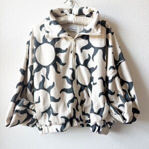 Urban Outfitters Olivia Sun Printed Cozy Jacket Size Medium